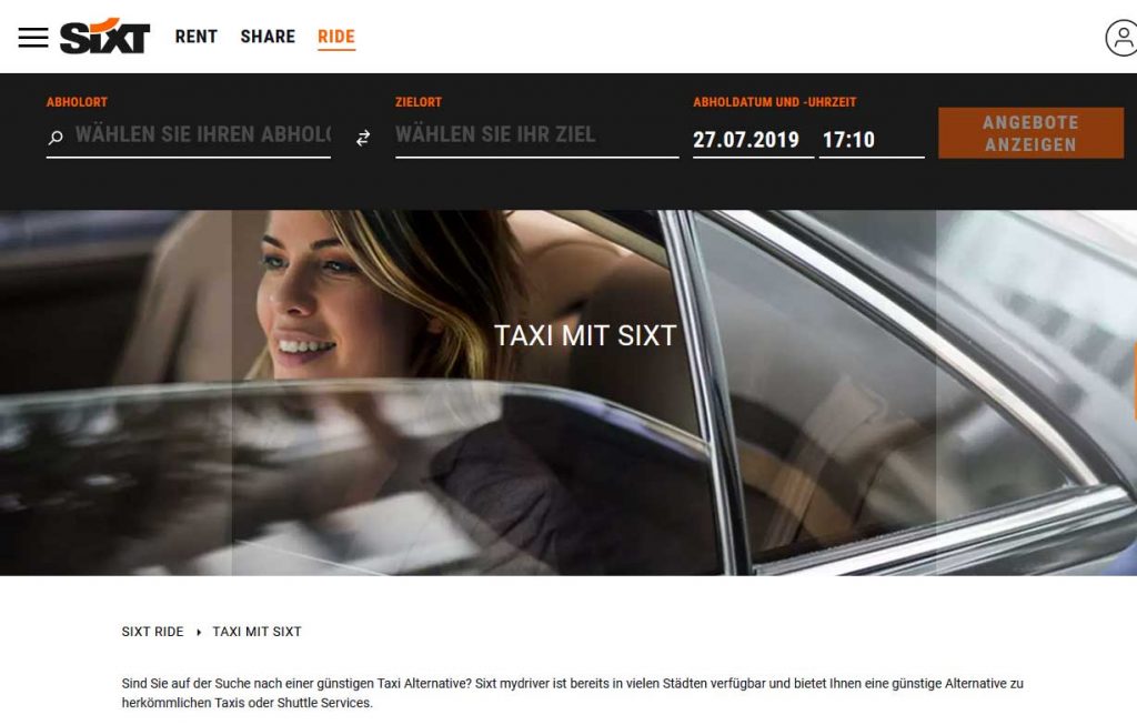 Sixt Taxi 3